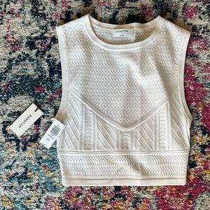 White Crop Tank